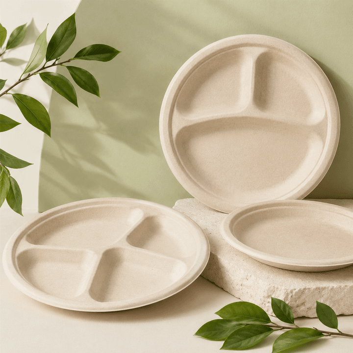Bagasse compartment plates
