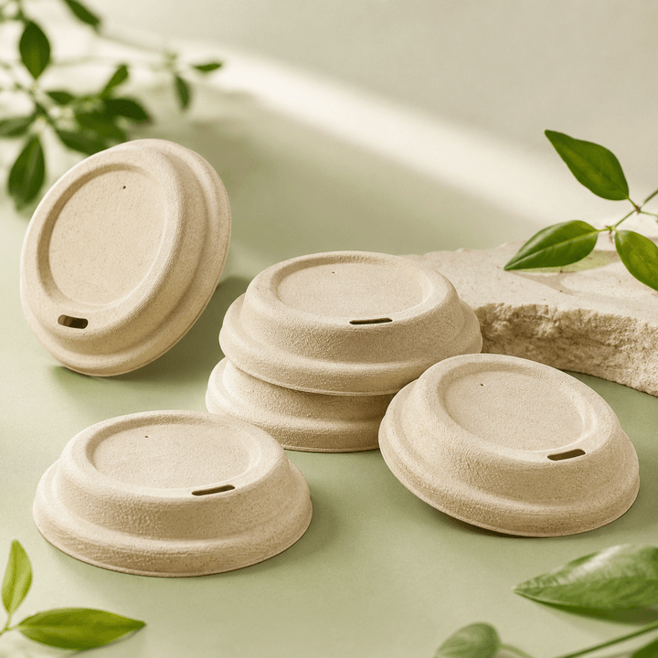 Bagasse sipper lids