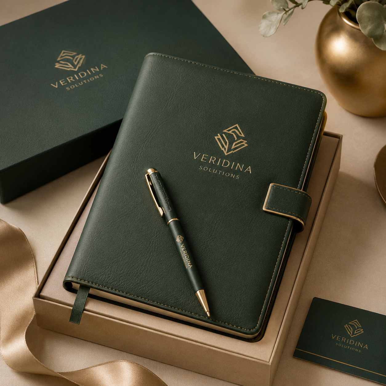 Logo printing and company branding on diaries