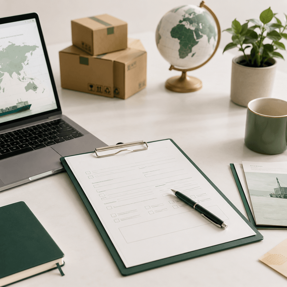 Export inquiry documentation — global trade coordination from India